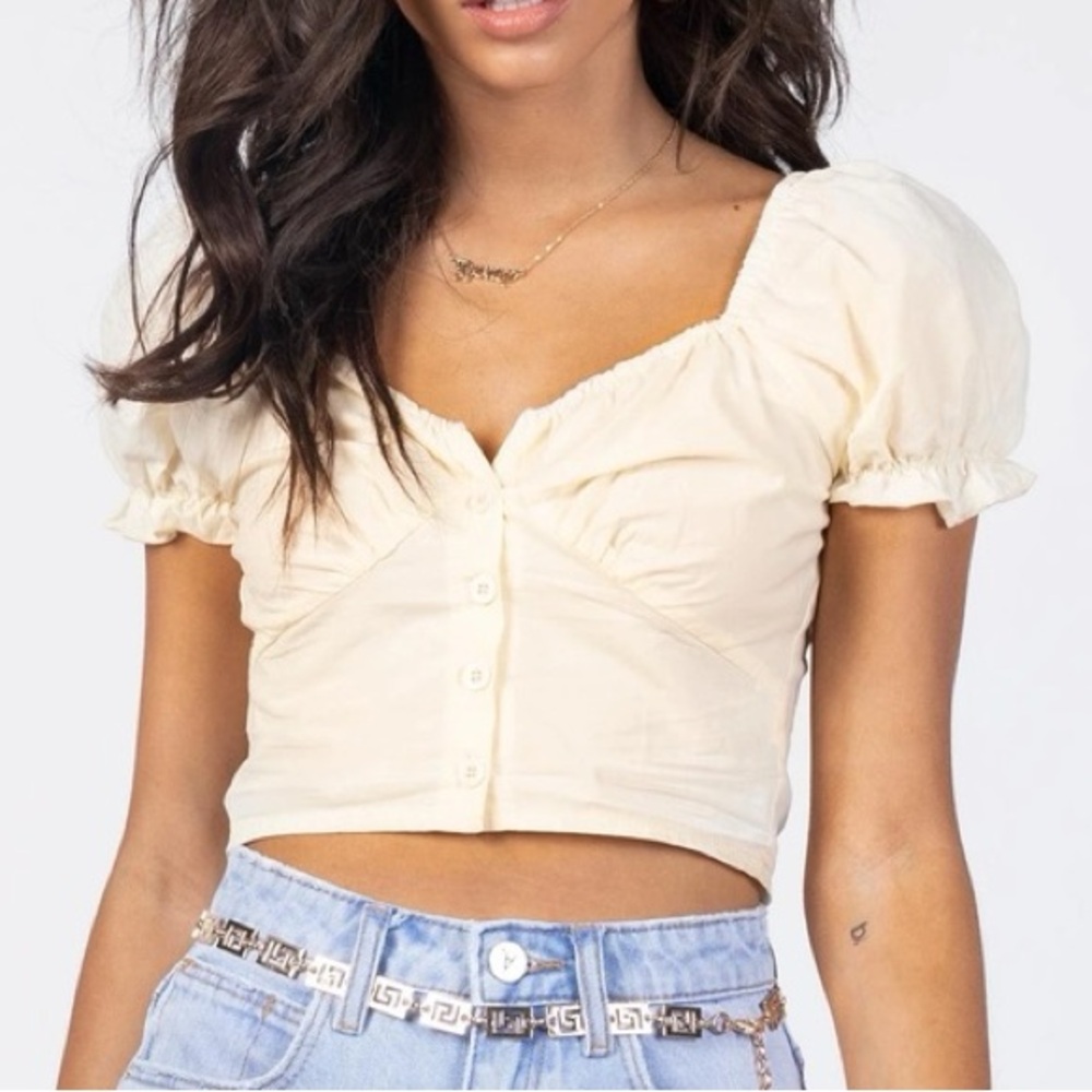 Princess Polly yellow top